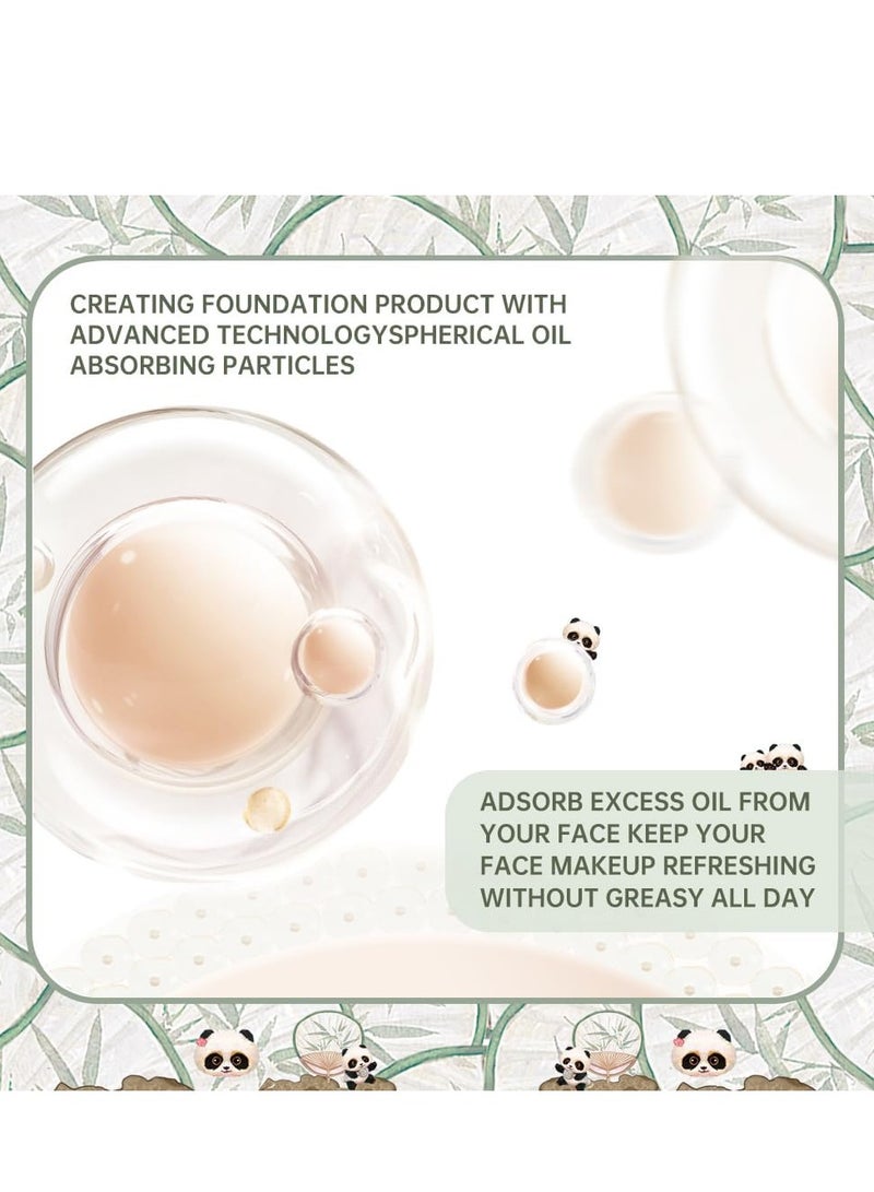 CATKIN Panda Land Foundation Full Coverage Breathable Cushion Foundation with Nourishing and Long wearing Formula Buildable Coverage for Sensitive Skin 15g 2 - Image 3