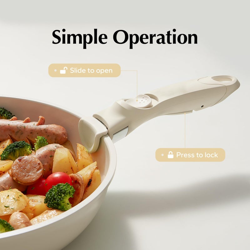 Redchef مقبض قابل للإزالة من ريد شيف أبيض - بديل لمقبض الأواني القابل للفصل، مقبض وعاء عالمي، بديل مثالي لجميع الأواني - Image 2