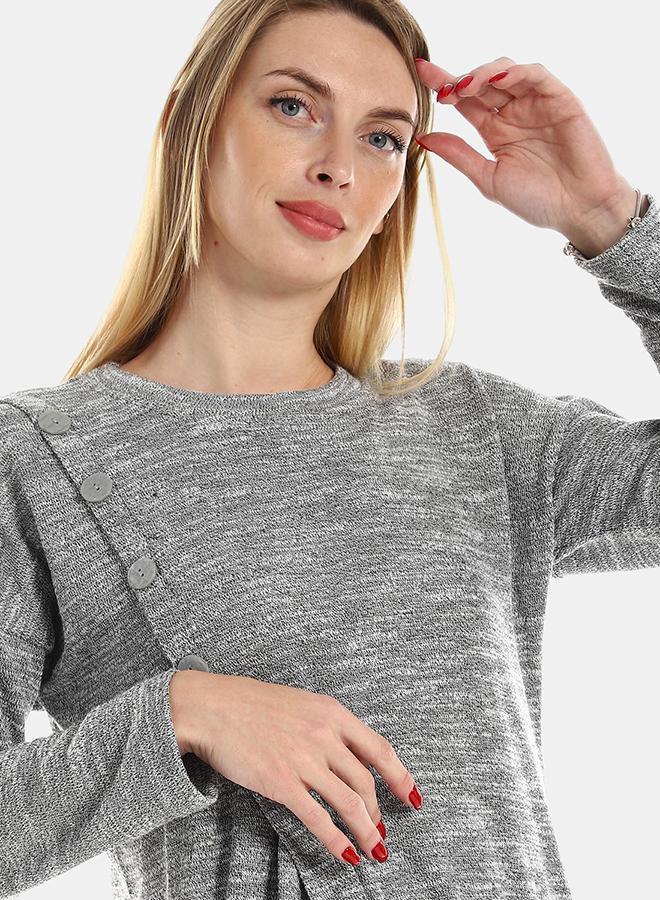 kady Jamila Women Long Sleeves Tunic With Decorated Sided Buttons, ,shane-XXL - Image 4