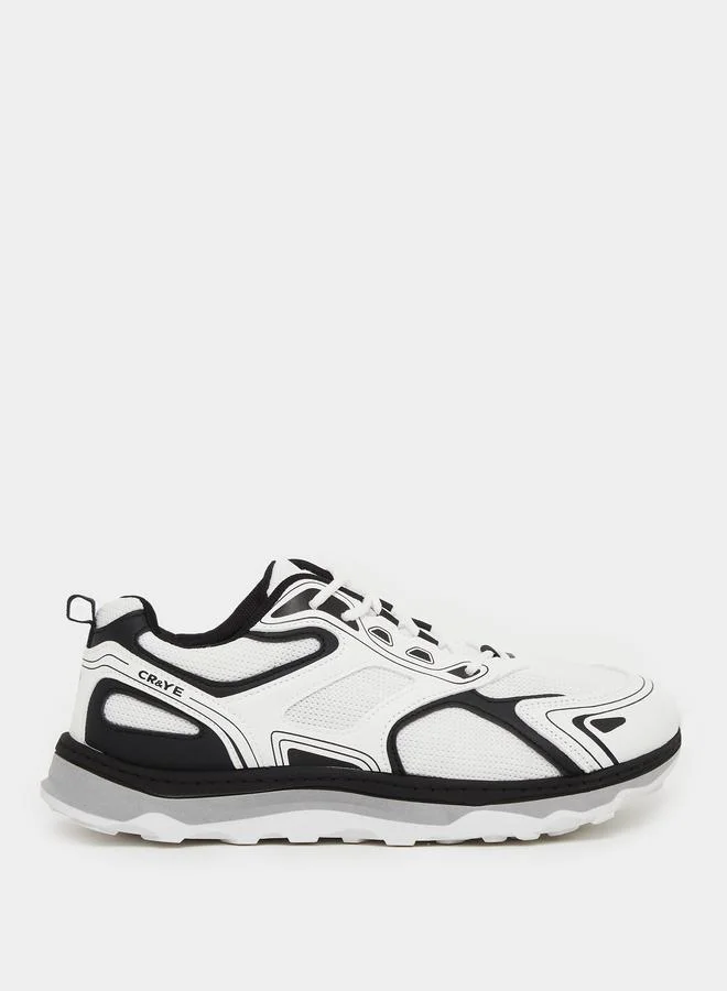 Styli Styli Color Block Lace Up Sneakers