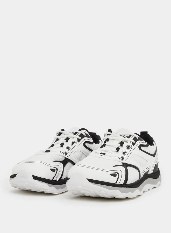 Styli Styli Color Block Lace Up Sneakers
