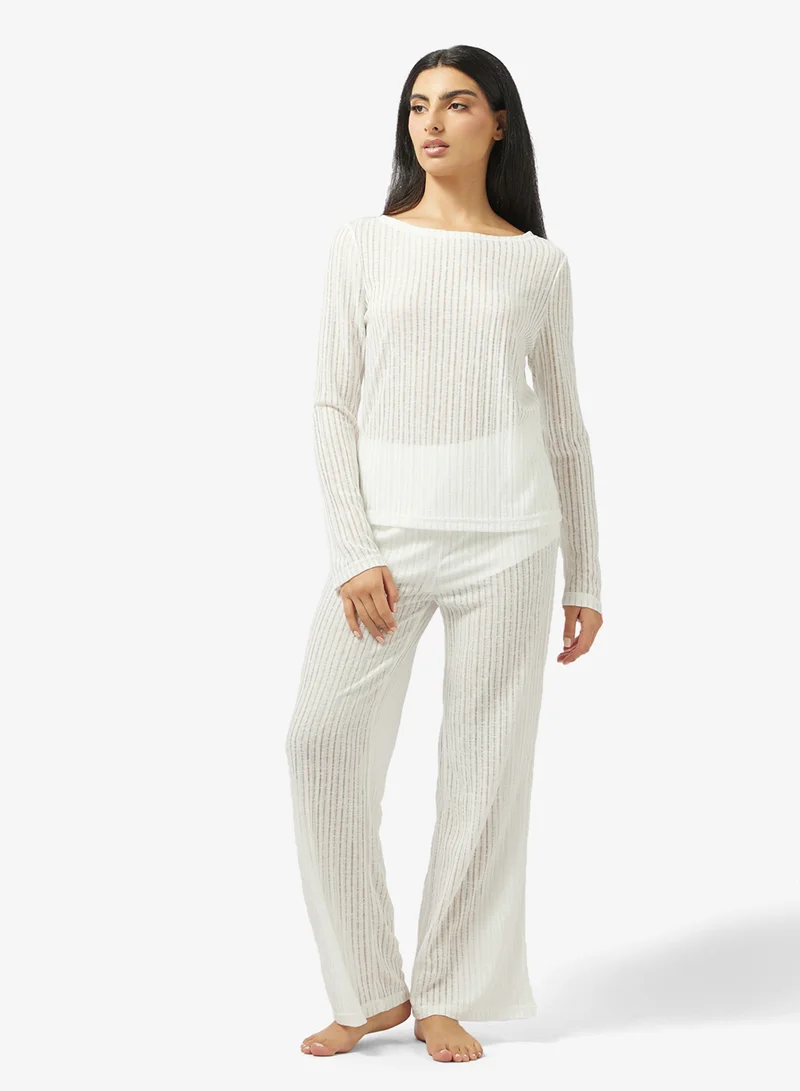 ايلا طقم بيجامة علوي وسفلي