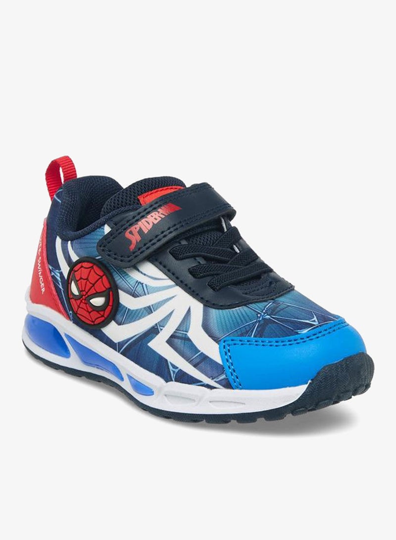 MARVEL Boys Spider-Man Print Hook & Loop Sneakers - Image 2