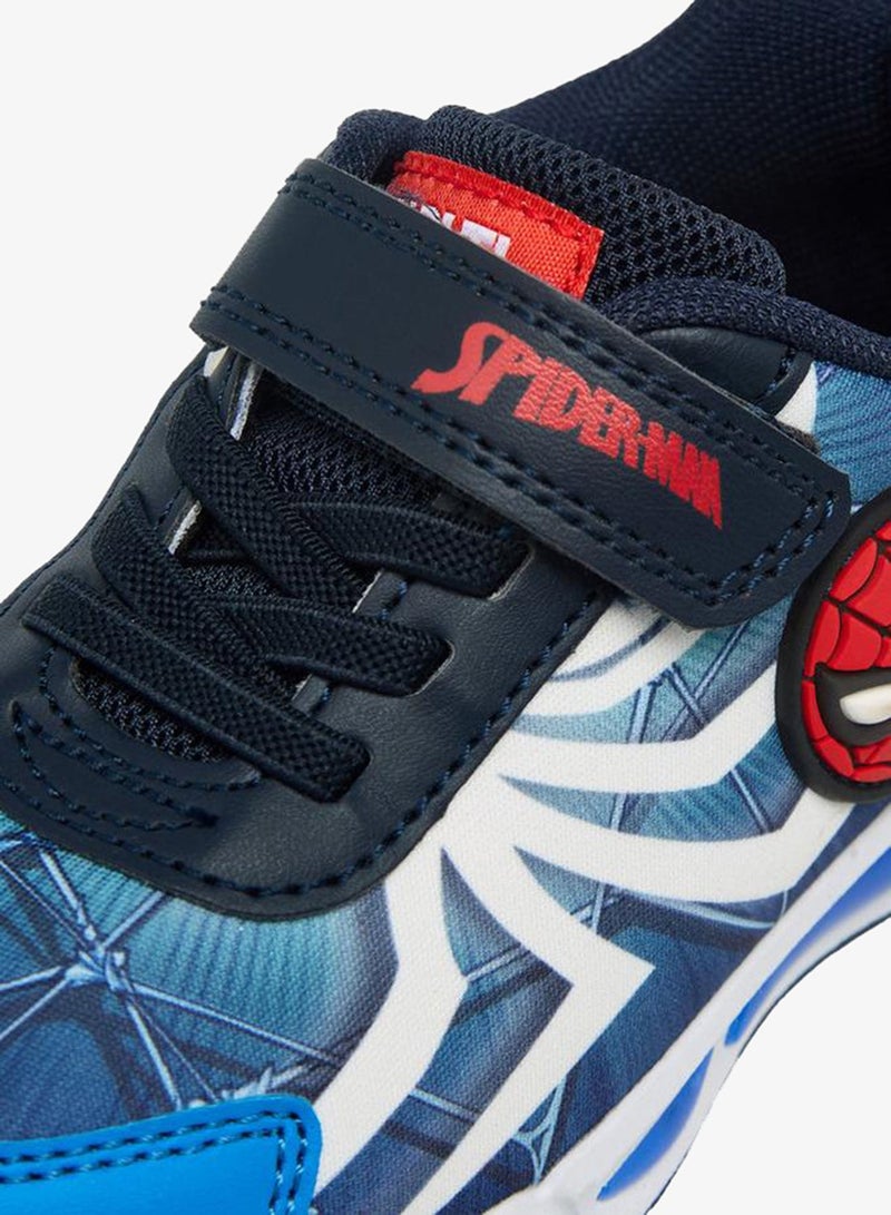 MARVEL Boys Spider-Man Print Hook & Loop Sneakers - Image 4