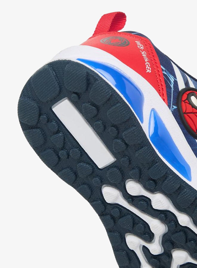 MARVEL Boys Spider-Man Print Hook & Loop Sneakers - Image 5