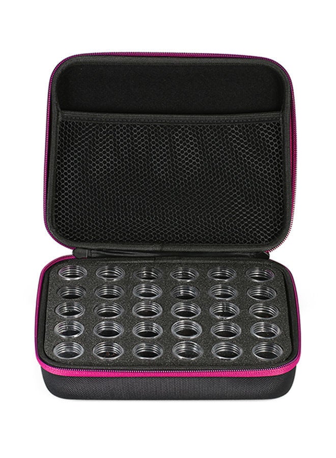 NIBEMINENT 30-Piece Bottles With Rhinestones Storage Box Black 22x6x17.5centimeter  - Image 2