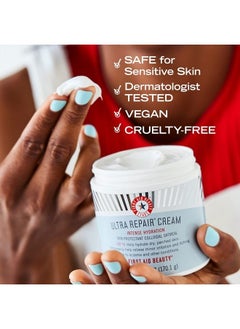 First Aid Beauty Ultra Repair Cream Intense Hydration Moisturizer for Face and Body - 12 oz.  - Image 5