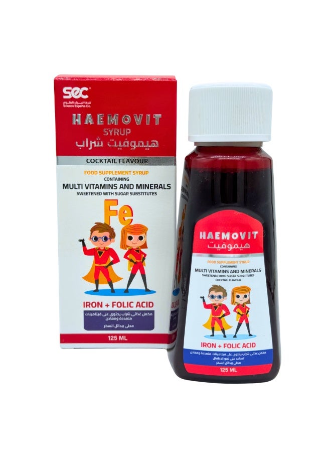 Science Experts Company Haemovit Hemovit Iron and Multivitamin Syrup 125 ml - Image 1