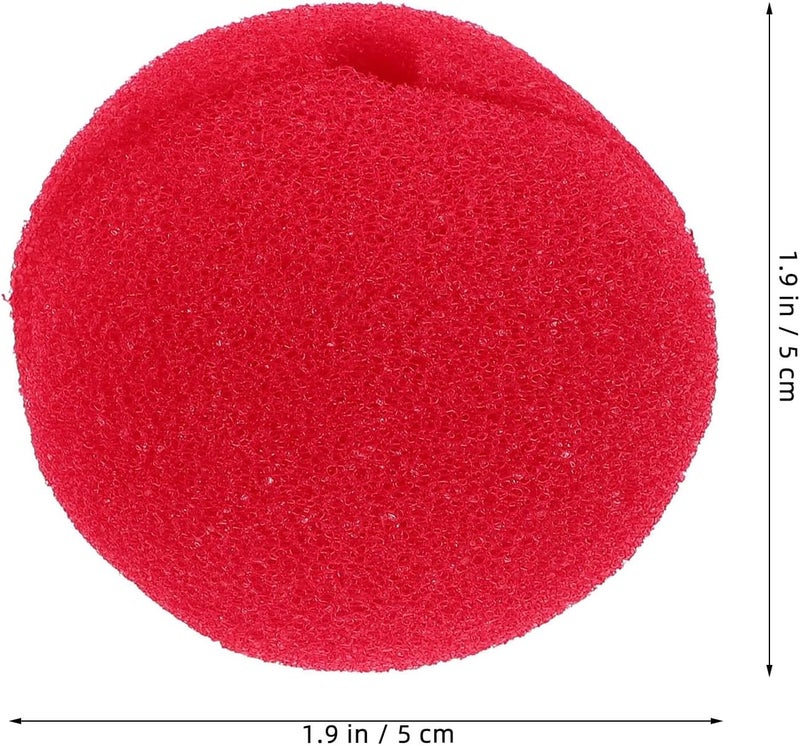 Tinksky أنف مهرج أحمر من تينكسيكسي - إكسسوار زي للمهرج لحفلات الهالوين وعيد الميلاد وكرنفالات وديكورات حفلات السيرك - Image 2