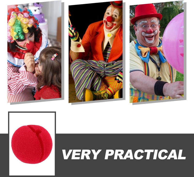 Tinksky أنف مهرج أحمر من تينكسيكسي - إكسسوار زي للمهرج لحفلات الهالوين وعيد الميلاد وكرنفالات وديكورات حفلات السيرك - Image 5