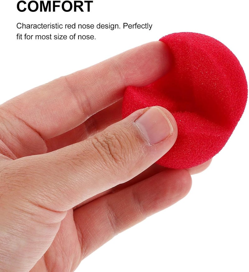 Tinksky أنف مهرج أحمر من تينكسيكسي - إكسسوار زي للمهرج لحفلات الهالوين وعيد الميلاد وكرنفالات وديكورات حفلات السيرك - Image 4