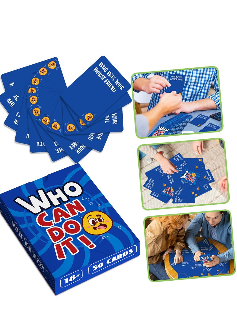 Tanwer Table game Q&A game card, who can do it? Friends gathering challenge game card - Image 1