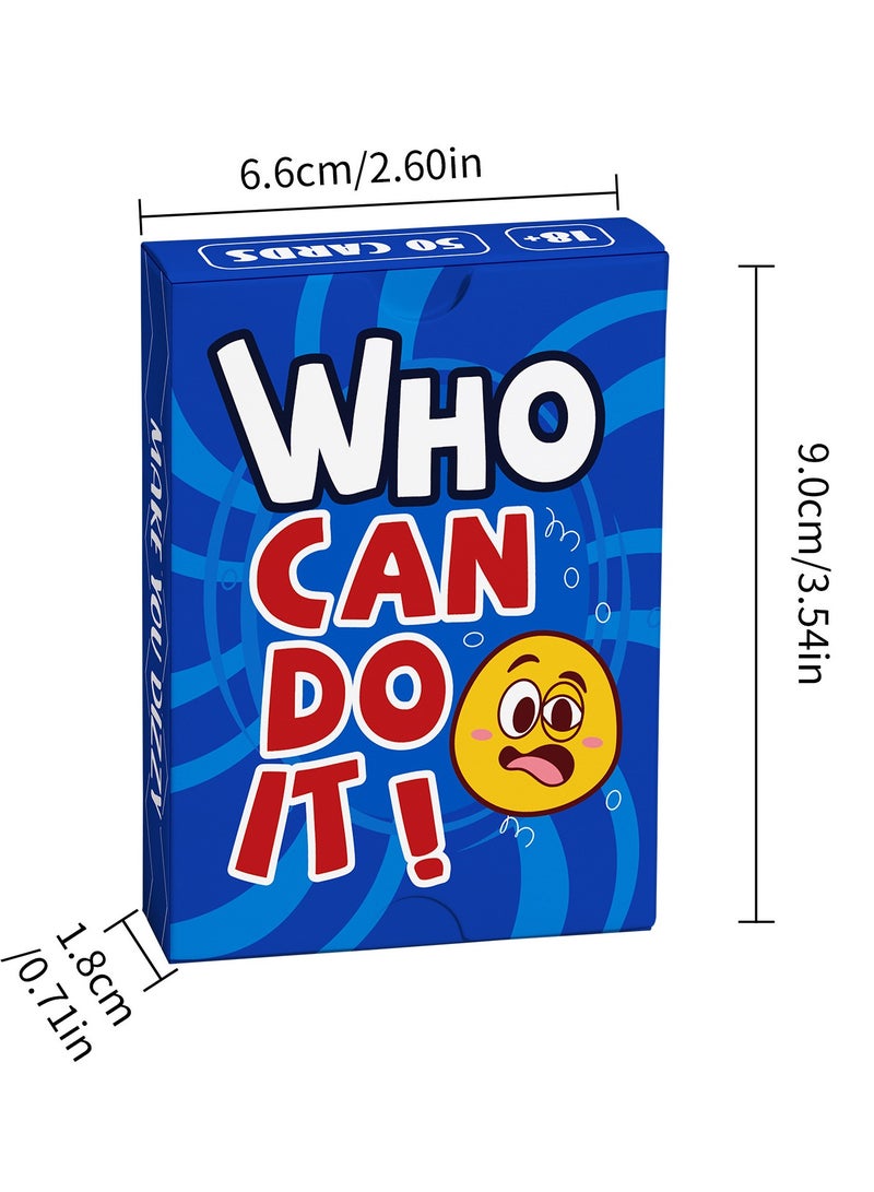 Tanwer Table game Q&A game card, who can do it? Friends gathering challenge game card - Image 3