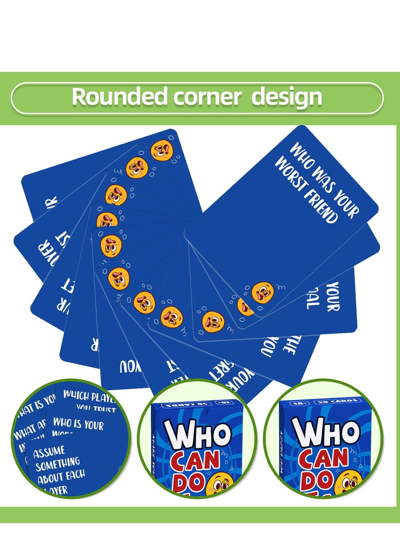Tanwer Table game Q&A game card, who can do it? Friends gathering challenge game card - Image 2