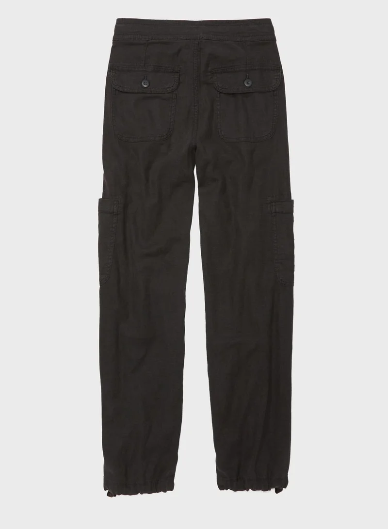American Eagle Wide Leg Drawstring  Cargo Pants