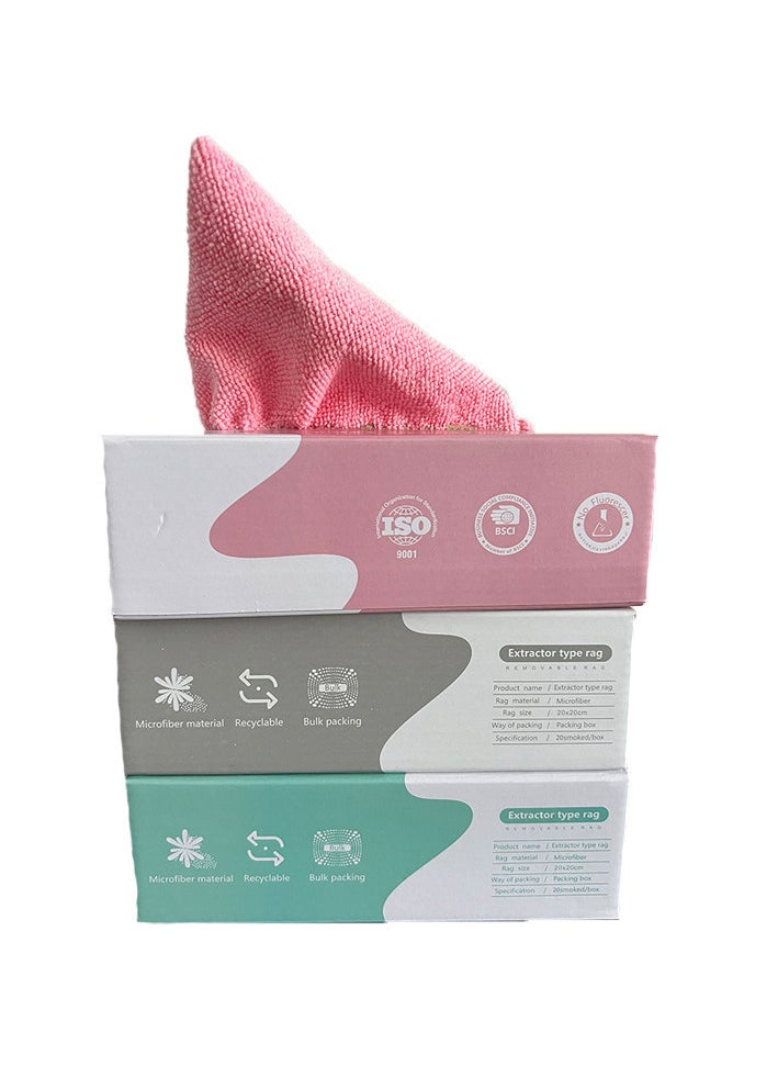 Generic 3 Boxes of 20 Mini Towels Each or Cleaning Cloth High Quality Fabric  - Image 2
