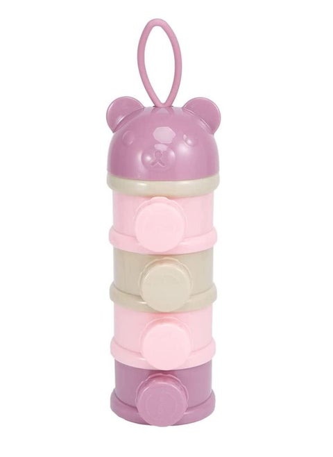 Baby Milk Powder Dispenser Formula Box with 4 Layer, Milk Powder Dispenser Pot Non-Spill Kids Milk Powder Storage Container Snacks Box Portable