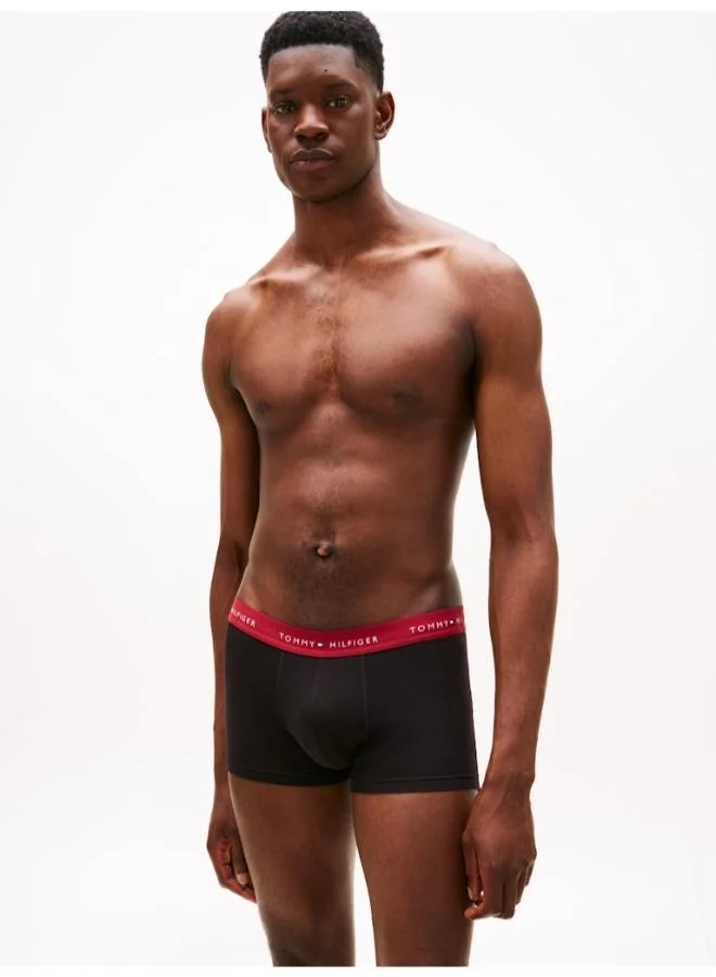 TOMMY HILFIGER 3-Pack Signature Repeat Logo Waistband Trunks
