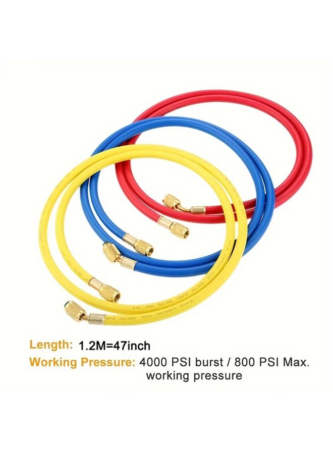 R410A Air Conditioner Hose 1 2M 47inch High Pressure 4000psi - Image 2