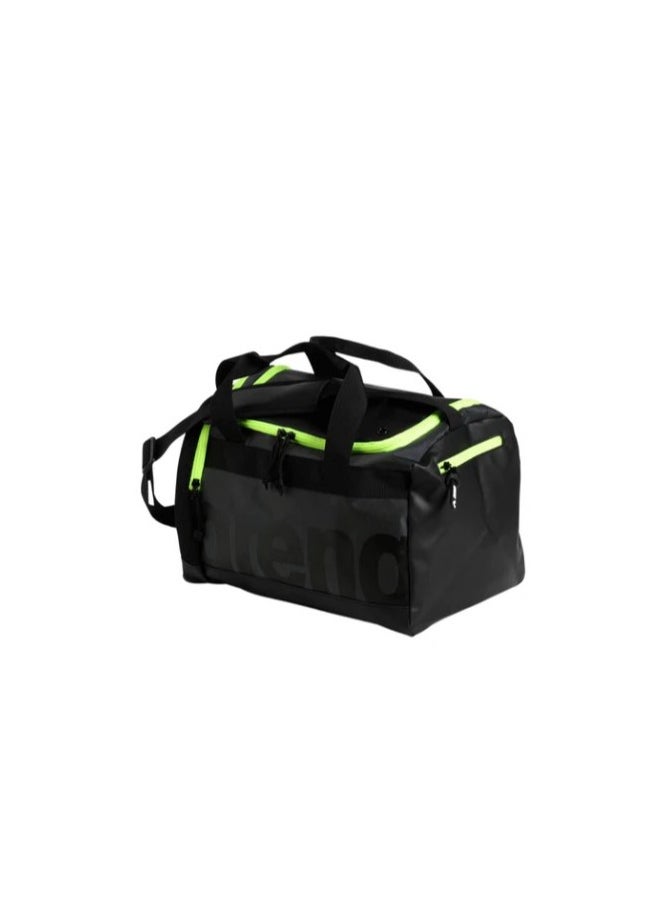 arena Spiky III Swimming Bag    Color: Dark Smoke-Neon Yellow  - Image 1