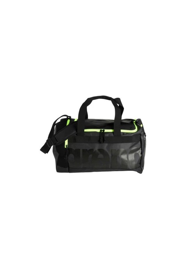arena Spiky III Swimming Bag    Color: Dark Smoke-Neon Yellow  - Image 2