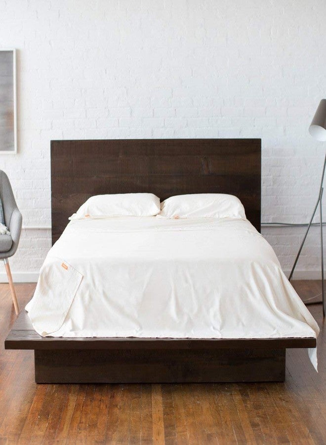 Happsy Organic Queen Bed Sheet - Breathable & Fitted Bed Sheet for Queen Size Bed - 4 Piece Extra Soft Bedding Set - 300 Thread Count Organic Cotton Sheet Set - Image 4