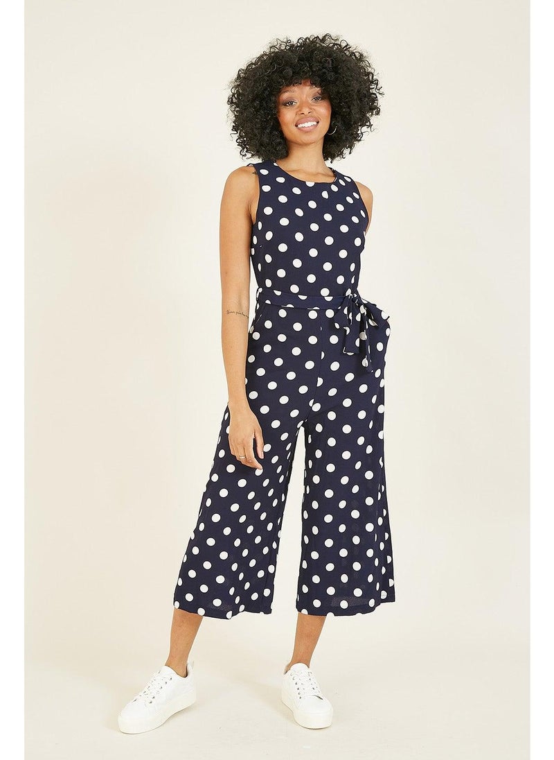 MELA LONDON Polka Dot Culotte Jumpsuit - Image 1