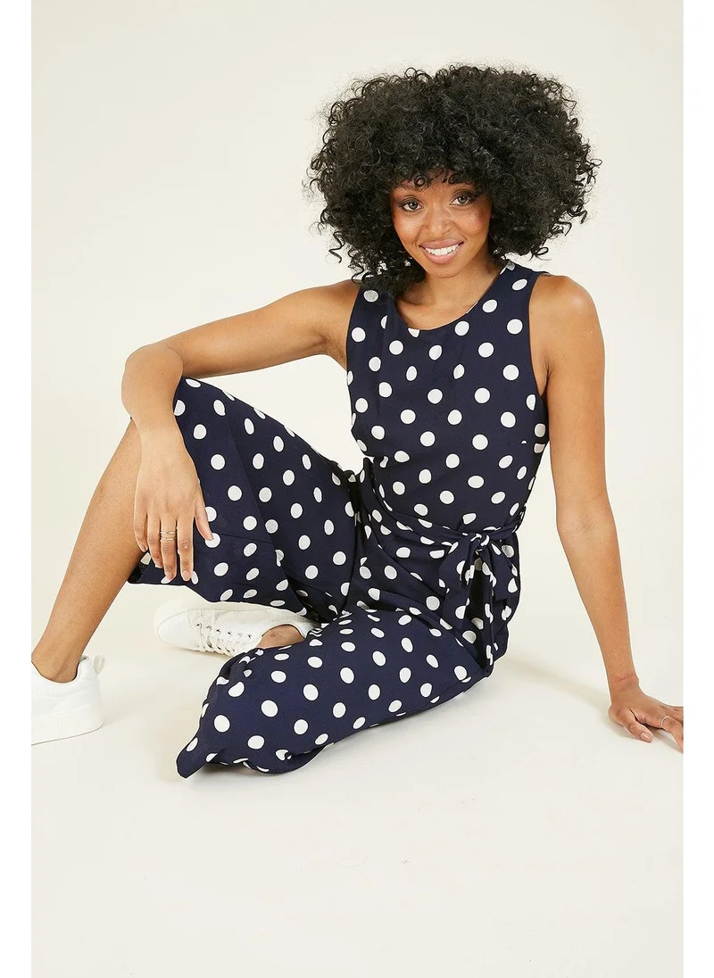 MELA LONDON Polka Dot Culotte Jumpsuit