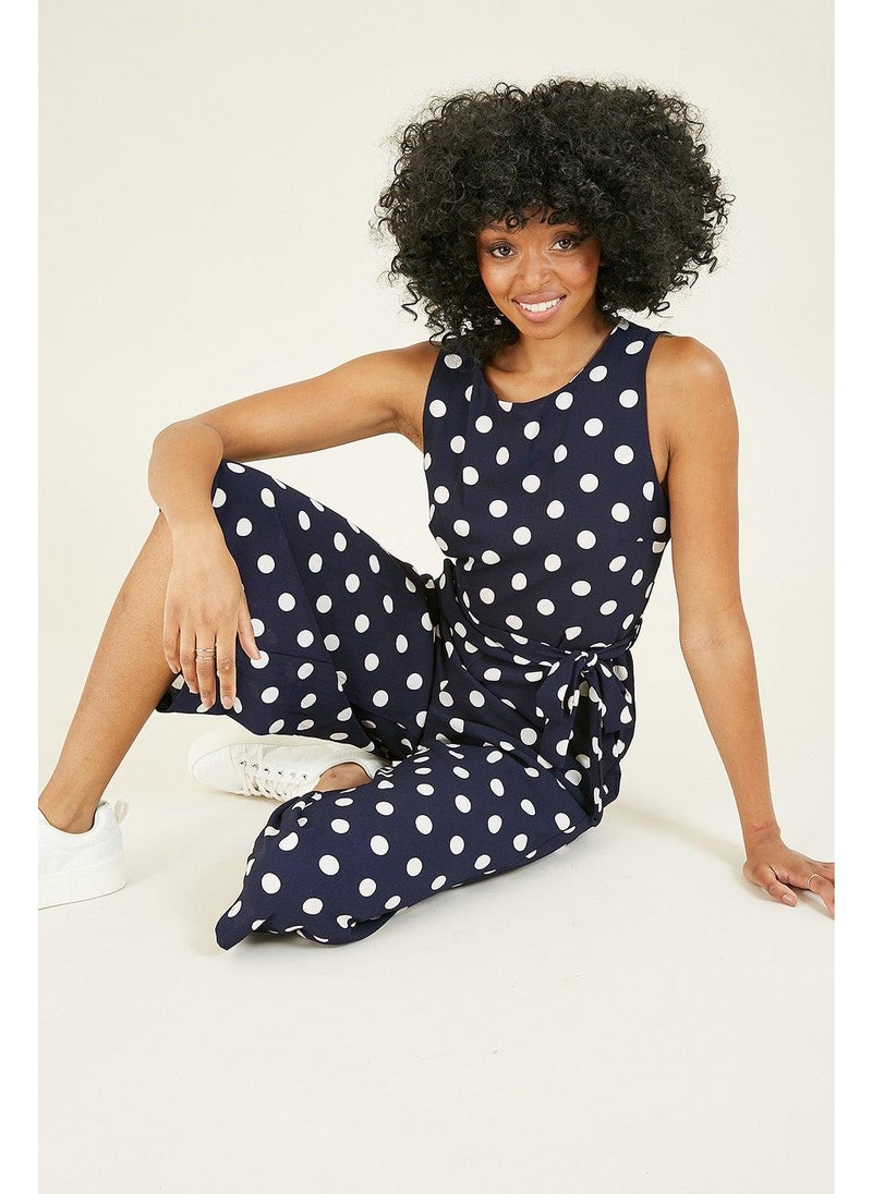 MELA LONDON Polka Dot Culotte Jumpsuit - Image 4