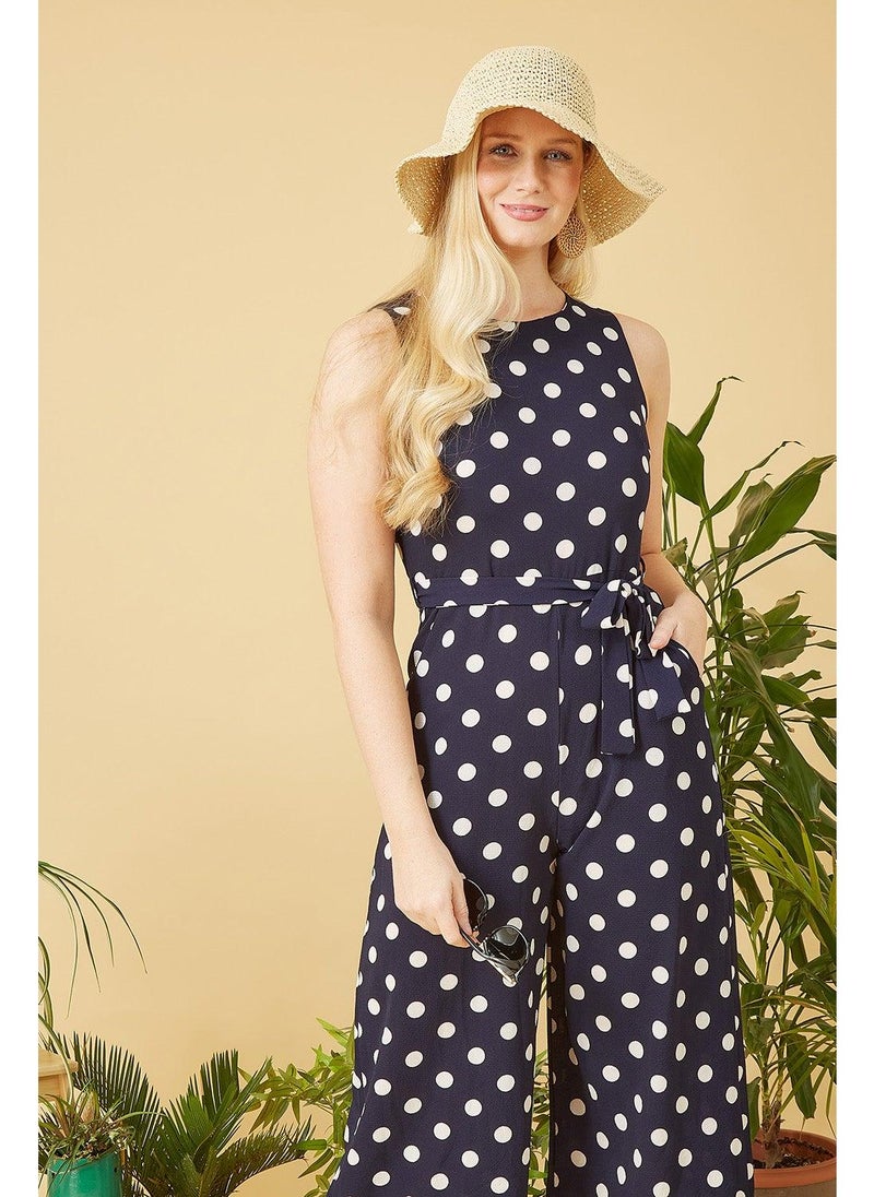 MELA LONDON Polka Dot Culotte Jumpsuit - Image 2