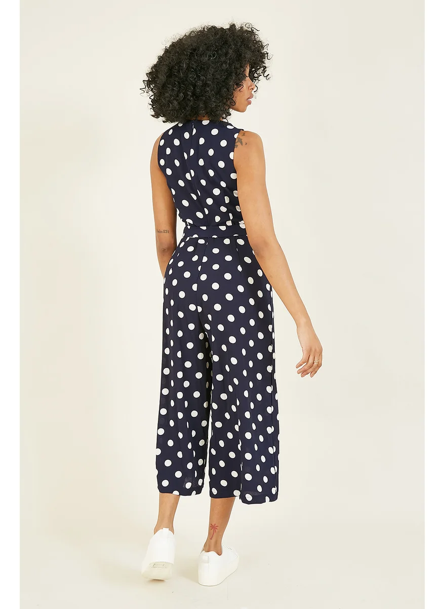 MELA LONDON Polka Dot Culotte Jumpsuit