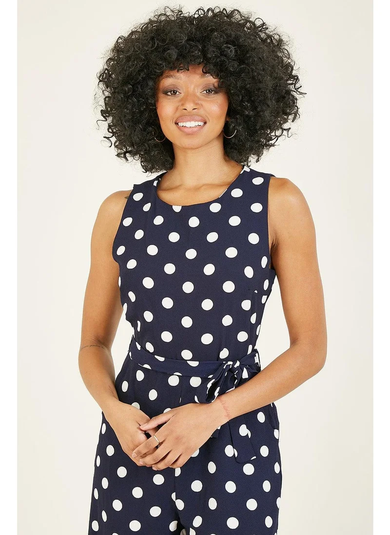 MELA LONDON Polka Dot Culotte Jumpsuit