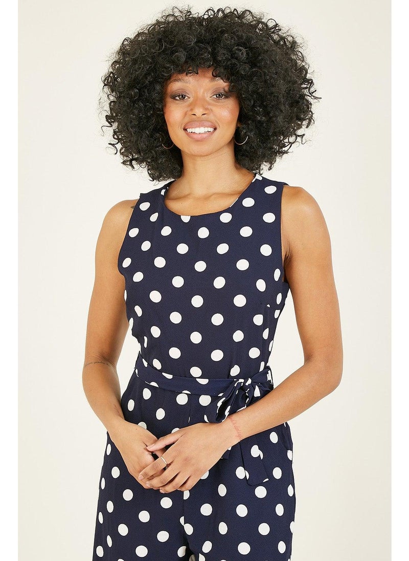 MELA LONDON Polka Dot Culotte Jumpsuit - Image 3