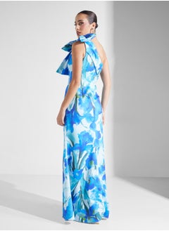 Adrianna Papell Floral Print One Shoulder Maxi Dress  - Image 2