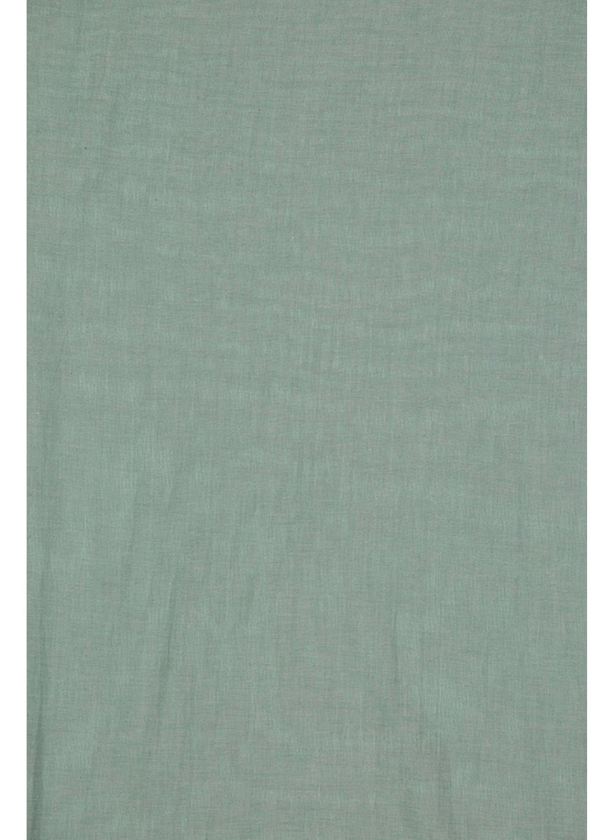 Tchibo Men Fringed Hem Woven Scarf 190 x 56 cm, Dusty Green  - Image 2