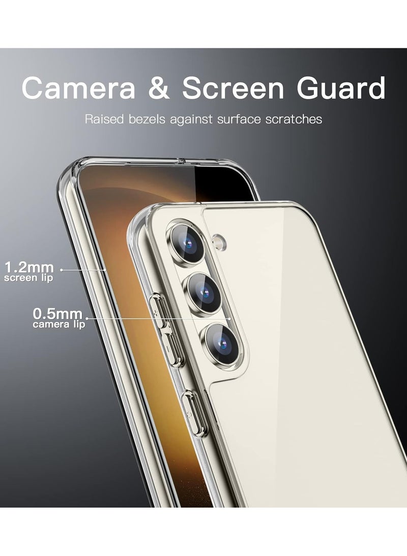 Clear Transparent Phone Case for Samsung Galaxy S23 – Slim Ulta Thin Hard TPU Shockproof Cover, Anti-Yellowing Crystal Clear Protective Back Case with Camera Protection - Image 5