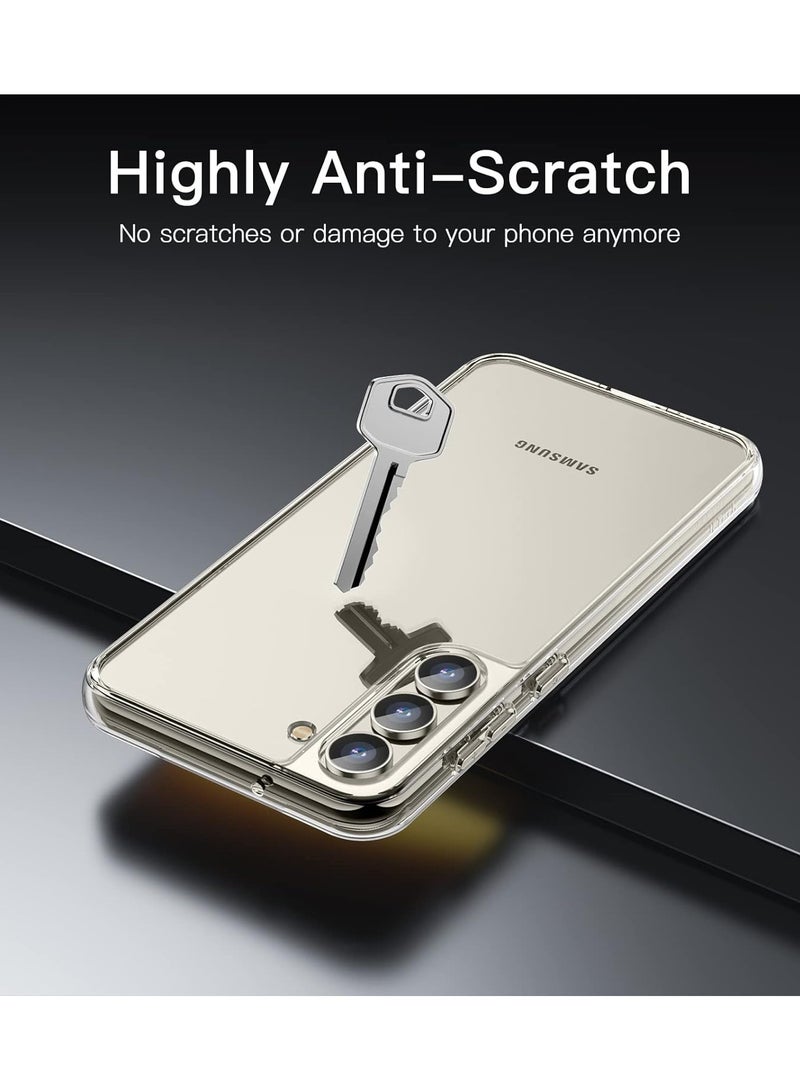 Clear Transparent Phone Case for Samsung Galaxy S23 – Slim Ulta Thin Hard TPU Shockproof Cover, Anti-Yellowing Crystal Clear Protective Back Case with Camera Protection - Image 3