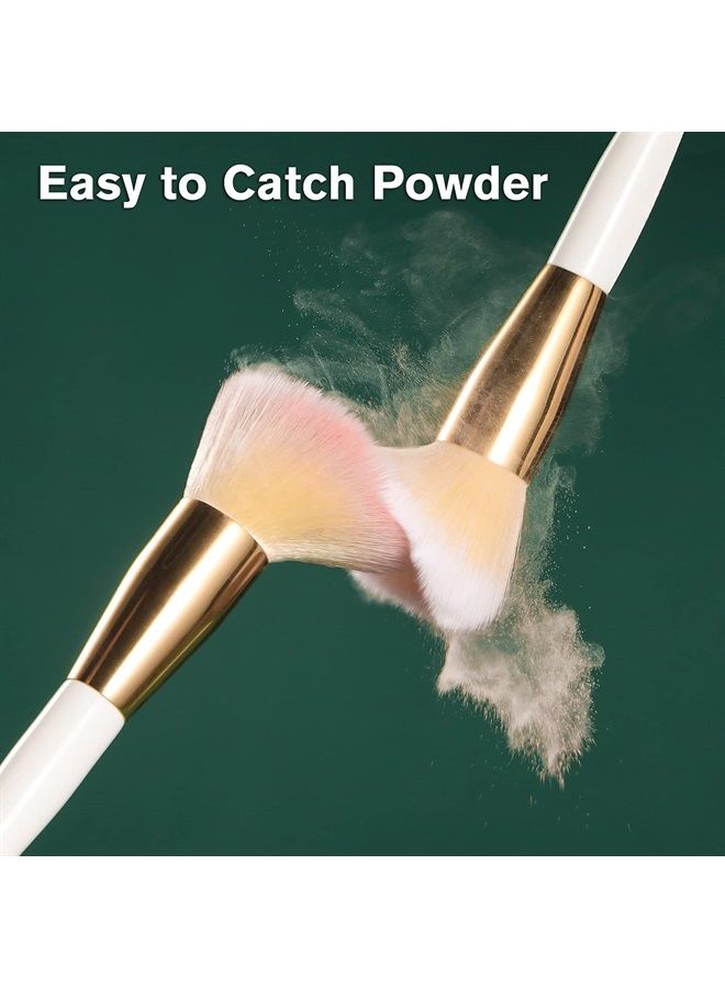 Brush Master Makeup Brushes Set 10Pcs Professional Kabuki Foundation Eyeshadow Blush Blending Lip Full Face Cosmetic Kit W/Makeup Brush Set with Holder - Image 3