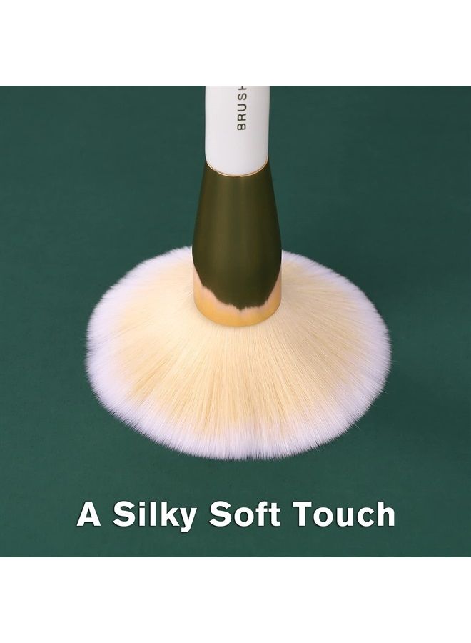 Brush Master Makeup Brushes Set 10Pcs Professional Kabuki Foundation Eyeshadow Blush Blending Lip Full Face Cosmetic Kit W/Makeup Brush Set with Holder - Image 2