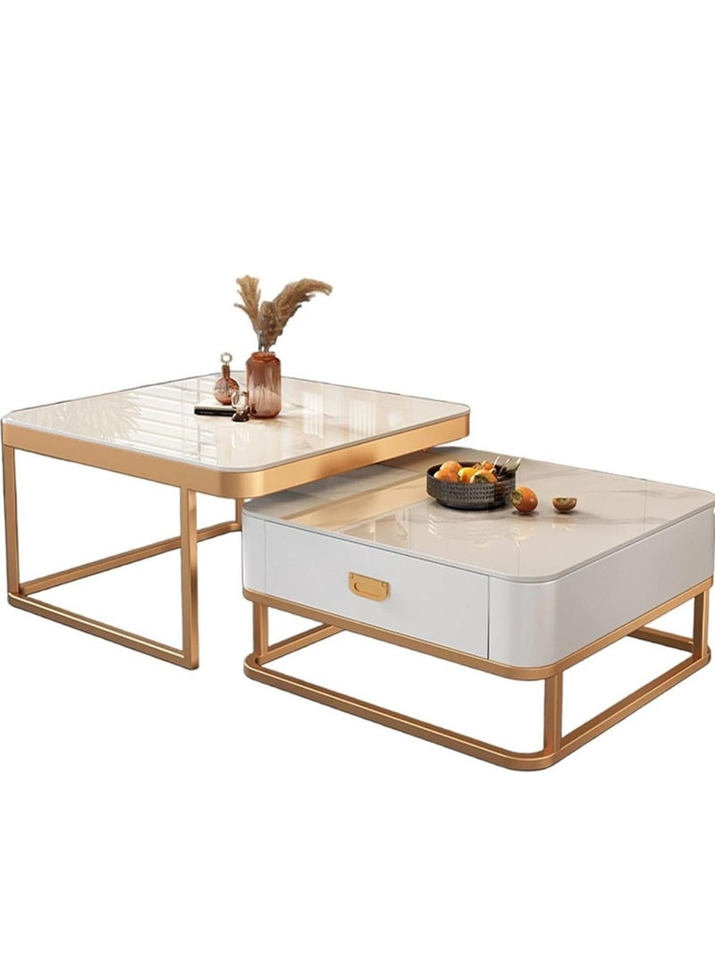 طاولة قهوة لغرفة المعيشة طاولات جانبية ونهاية عصرية - Image 1