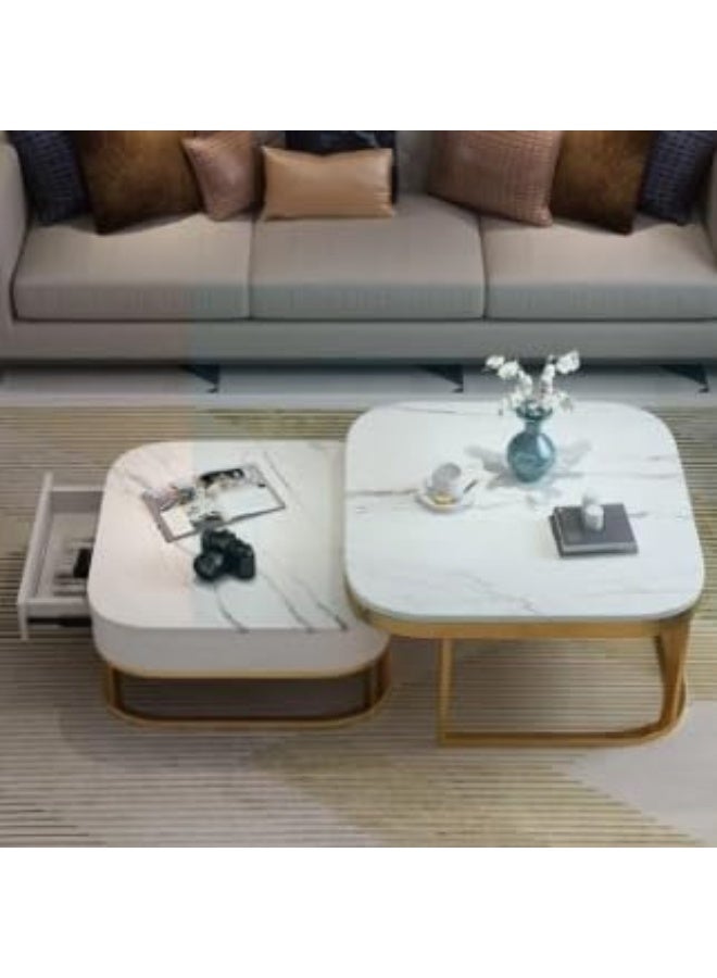 طاولة قهوة لغرفة المعيشة طاولات جانبية ونهاية عصرية - Image 2