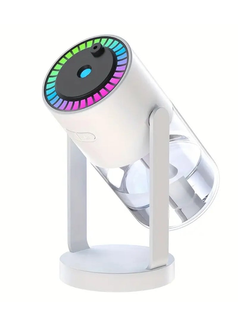 DIGI CORE - Humidifiers For Bedroom With Night Light Cool Mist Humidifier For Home And Car Star Projector Galaxy Night Light Aroma Diffuser 280ML Rotating Head With Multimodes Operated With Light White/Clear - Image 1