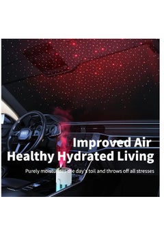 DIGI CORE Humidifiers For Bedroom With Night Light Cool Mist Humidifier For Home And Car Star Projector Galaxy Night Light Aroma Diffuser 280ML Rotating Head With Multimodes Operated With Light White/Clear  - Image 4