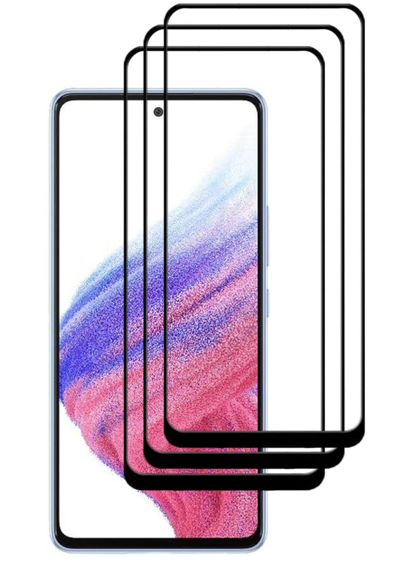 ACLIX 3 Pieces Antistatic ESD Dustproof Premium Quality High Definition Tempered Glass Screen Protector Designed For Samsung Galaxy A53 5G - Image 1