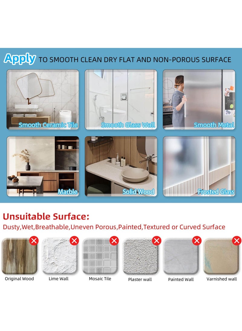 XiuWoo Aluminum Shower Caddy Suction Cup, No Drilling Bathroom Shower Shelf, Corner Shower Caddy with 6 Portable Hooks, Removable Bath Organizer with Towel Bar for Bathroom Storage Grey  - Image 4