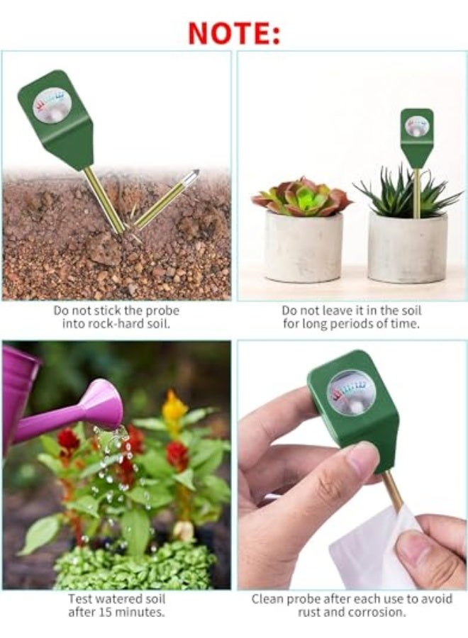 Generic NALACAL Soil Moisture Meter, Green House Hygrometer Moisture Sensor for Garden, Farm, Lawn Plants, Soil Moisture Testers Indoor & Outdoor, 3-in-1 Soil PH Tester, Plant Soil Testing Kit, Soil PH Meter  - Image 5