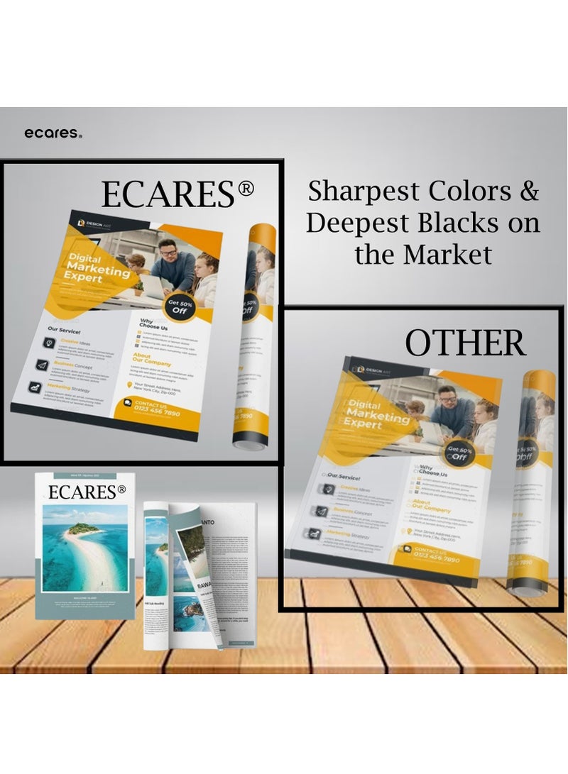 ECARES®205A Compatible Toner Cartridge CF532A Use for Color Laserjet M154 MFP M180/180n/M181/181fw Printer (Yellow) - Image 2