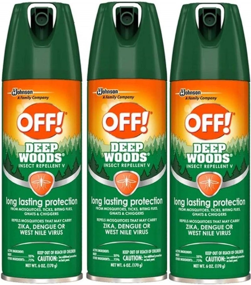 OFF! RaidOFF Deep Woods Insect Repellent 6oz (Pack of 3) - Image 1