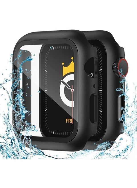 Compatible with Apple Watch Case Series 4 5 6 SE Screen Protector 44mm, Waterproof and Shatterproof Watch Case Overall Protective Cover for iWatch 4/5/6/SE, 44mm