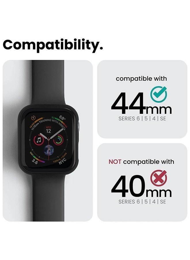 Compatible with Apple Watch Case Series 4 5 6 SE Screen Protector 44mm, Waterproof and Shatterproof Watch Case Overall Protective Cover for iWatch 4/5/6/SE, 44mm